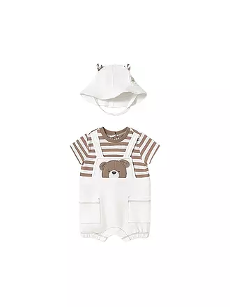 MAYORAL | Baby Set 2-teilig Strampler und Mütze | creme