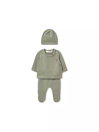 MAYORAL | Baby Set 3-teilig Pullover, Hose und Mütze | grün