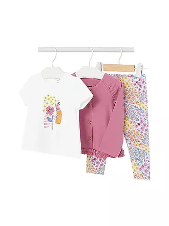 MAYORAL | Baby Set 3-teilig T-Shirt mit Jäckchen und Leggings | pink