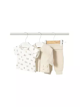 MAYORAL | Baby Set 3-teilig T-Shirt, Sweatjacke und Hose | creme