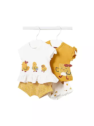 MAYORAL | Baby Set 4-teilig T-Shirts und Shorts | gelb