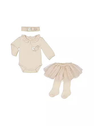 MAYORAL | Baby Set Body, Strumpfhose und Stirnband 3-teilig | rosa