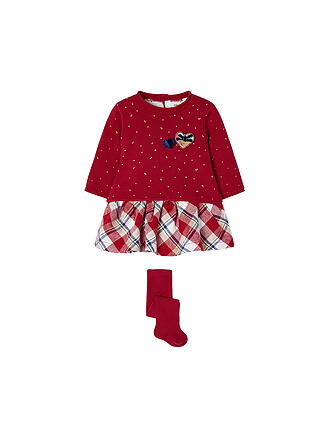 MAYORAL | Baby Set Pullover, Rock und Strumpfhose 3 teilig | rot