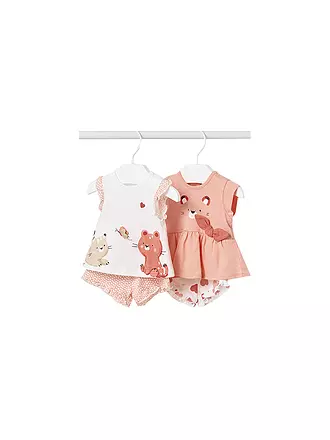 MAYORAL | Baby Set T-Shirt und Shorts 4-teilig | orange