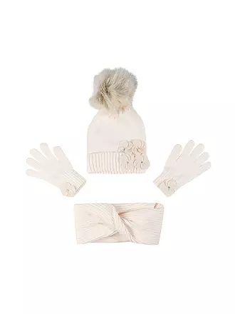 MAYORAL | Mädchen Haube, Handschuhe und Schal 3teilig creme | creme