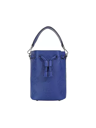 MCM | Ledertasche - Bucket Bag DESSAU DRAWSTRING MINI | grau