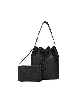 MCM | Ledertasche - Bucket Bag DESSAU Large | schwarz