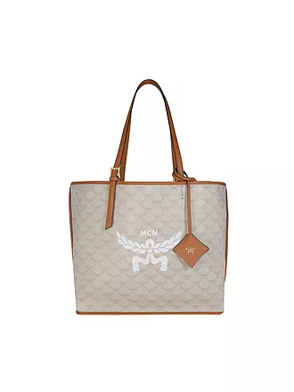 MCM | Ledertasche - Shopper LAURETOS Medium | beige