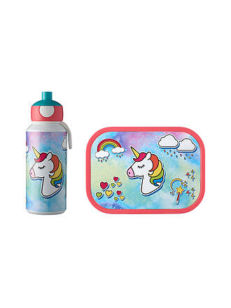 MEPAL | Pausenset mit Lunchbox und Trinkflasche Campus Dino | bunt