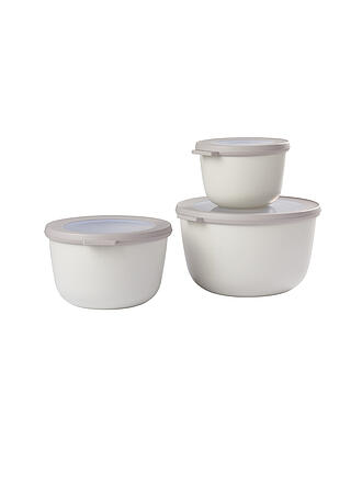 MEPAL | Set Multischüssel Cirqula hoch, 3-teilig (500, 1000, 2000 ml) - Nordic blue | creme