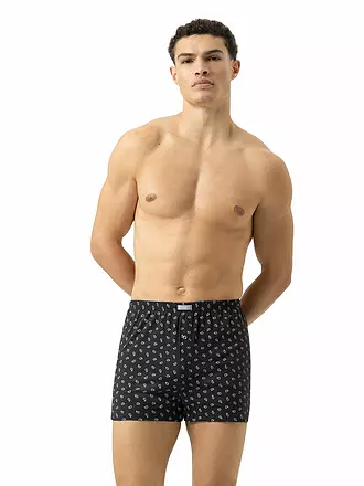 MEY | Boxershorts lava grey | dunkelblau