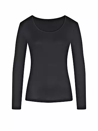 MEY | Langarmshirt EMOTION schwarz | creme