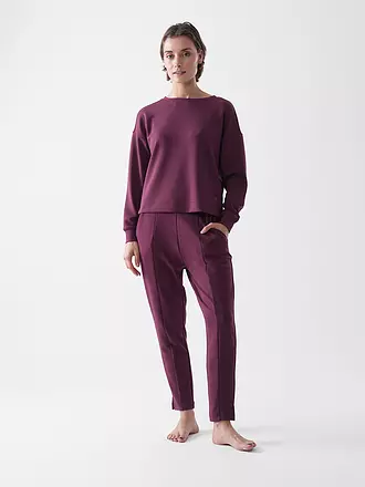 MEY | Loungewear Sweathsirt SMOOTH | dunkelrot