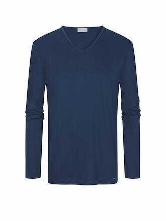 MEY | Pyjama Langarmshirt Neptune | blau