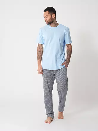 MEY | Pyjama T-Shirt SELECTION far blue | hellblau