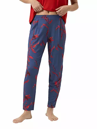 MEY | Pyjamahose 7/8 ROYAL GARDEN astral night | blau