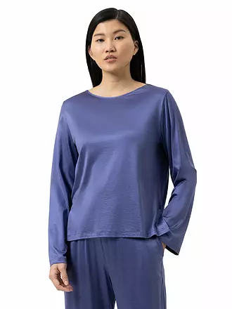 MEY | Pyjamashirt PURE SHINE astral night | blau