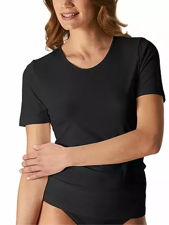 MEY | T-Shirt EMOTION schwarz | schwarz