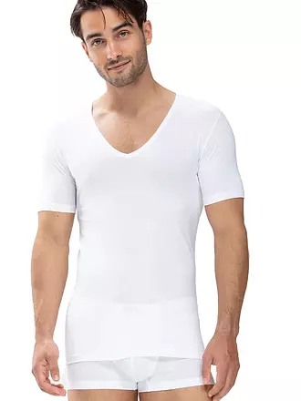 MEY | T-Shirt Slim Fit DRY COTTON weiss | beige