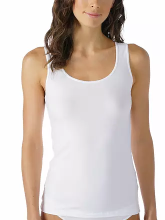 MEY | Top - Unterhemd COTTON PURE weiss | grau