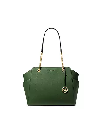 MICHAEL KORS | Ledertasche - Shopper JACQUELYN | dunkelgrün