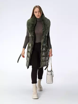 MICHAEL KORS | Ledertasche - Shopper JACQUELYN | dunkelgrün