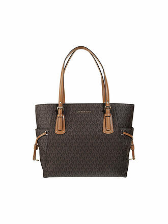 MICHAEL KORS | Ledertasche - Shopper VOYAGER | braun