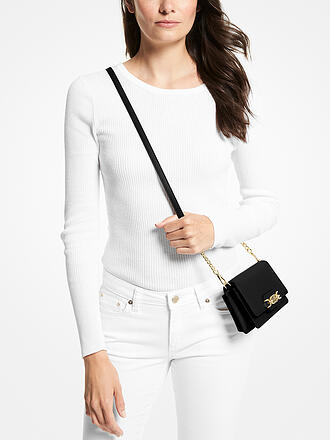 MICHAEL KORS | Ledertasche - Smarthone Bag  HEATHER EXTRA-SMALL | schwarz