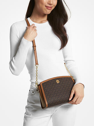 MICHAEL KORS | Ledertasche - Umhängetasche CHANTAL large | braun