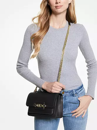 MICHAEL KORS | Ledertasche - Umhängetasche HEATHER L | schwarz