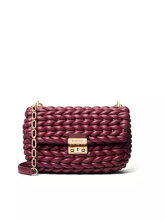 MICHAEL KORS | Ledertasche - Umhängetasche TRIBECA | dunkelrot