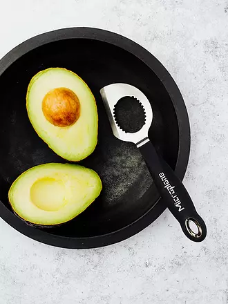 MICROPLANE | Avocado Tool 18cm Schwarz / Edelstahl | schwarz