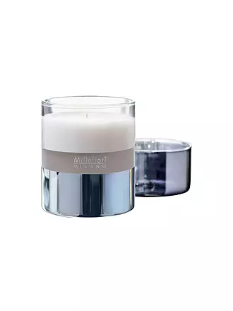 MILLEFIORI | Duftkerze Cold Water 380g | silber