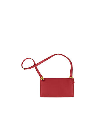 MINIBAG | Ledertasche - Minibag Red Gold | rot