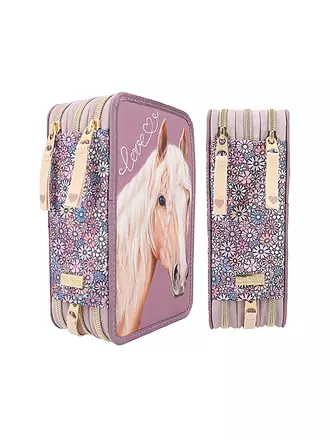 MISS MELODY | 3-Fach Federtasche FLOWERFIELD | keine Farbe