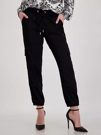 MONARI | Cargohose 7/8 | schwarz