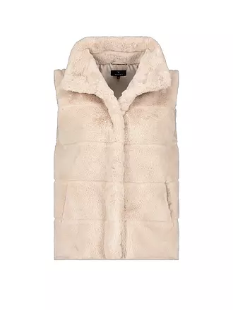 MONARI | Gilet in Felloptik | beige