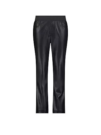 MONARI | Hose in Lederoptik | schwarz