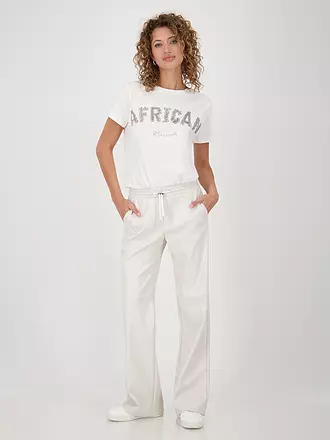 MONARI | Hose in Lederoptik | creme