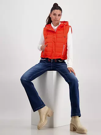 MONARI | Steppgilet | orange