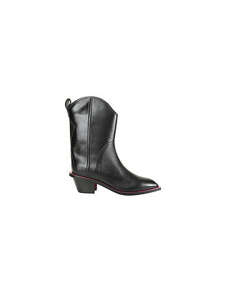 MSGM | Lederstiefel | schwarz