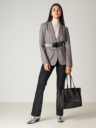 MSGM | Lederstiefel | schwarz