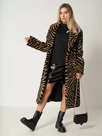 MSGM | Minirock in Lederoptik | schwarz