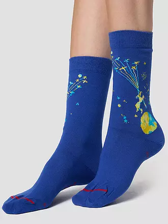 MUSEARTA | Damen Socken FLYING AWAY - DER KLEINE PRINZ blue-multi (36-40) | blau