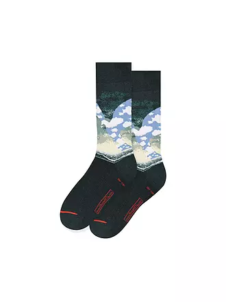 MUSEARTA | Damen Socken THE GREAT FAMILY - MAGRITTE multi (36-40) | schwarz