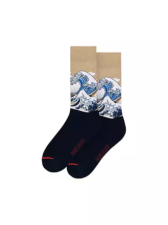 MUSEARTA | Herren Socken THE GREAT WAVE - HOKUSAI beige-multi (46-49) | beige