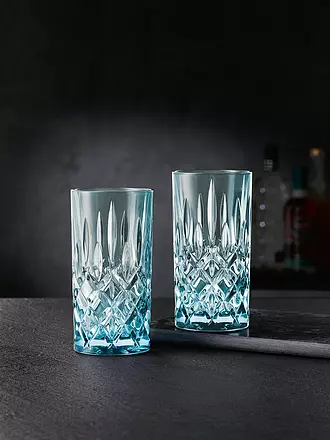 NACHTMANN | Longdrink Gläser 2er Set NOBLESSE FRESH COLORS Aqua | hellgrau