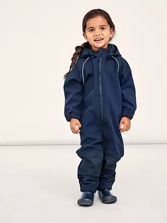 NAME IT | Kinder Softshell Regenanzug | dunkelblau