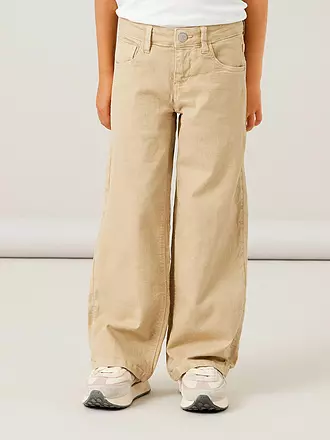 NAME IT | Mädchen Hose Wide Fit NKFROSE | beige