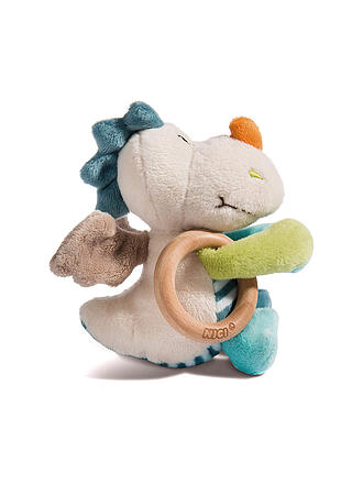 NICI | Greiflinge Drache Dragilu mit Holzring 15cm | bunt